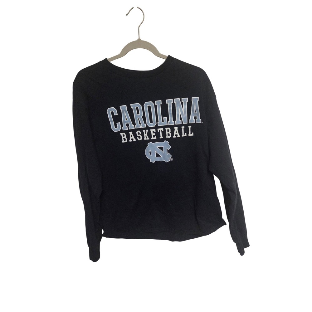 Champion Carolina Basketball UNC Long Sleeve T-Shirt Navy Blue Womens Large